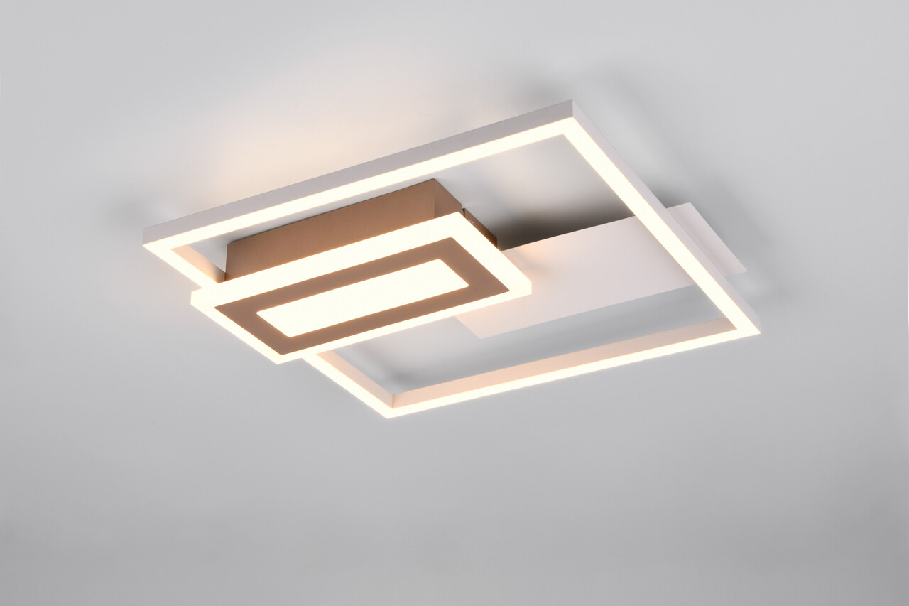 Plafoniera Spiro, RL NOW, 33x30x6.2 cm, 22W, 1x SMD, metal, gri/natur - imagine 5